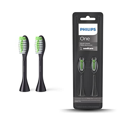 Philips One - Testina Per Spazzolino Elettrico, Confezione Da 2 (Modello Bh1022/06), Grigio