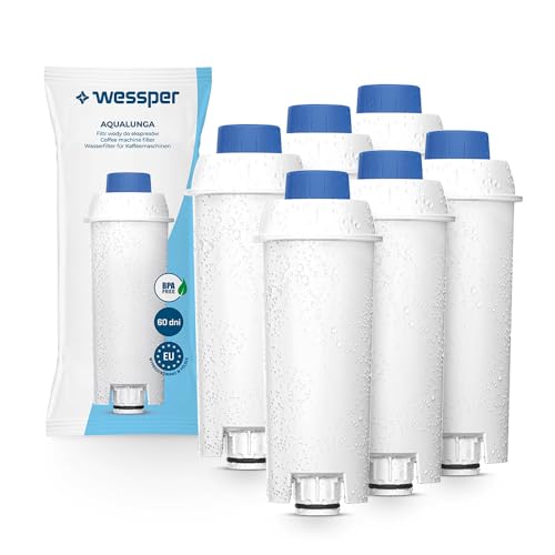 Addolcitore Per Dlsc002, Filtro Acqua Cartucce A Carbone Attivo Addolcitore Adatto Per Ecam, Esam, Etam, Bco (Set Da 6)