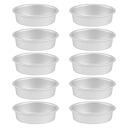 Ivamulie 10 Pezzi Mini Ovali A Forma Di In Lega Di Alluminio E Metallo, Formaggio, Per Torte, Pane, Torte, Gelatina