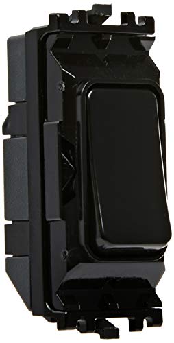Mk Elettrico Grid Plus 10 Amp 2 Way Sp Nero Interruttore Modulo