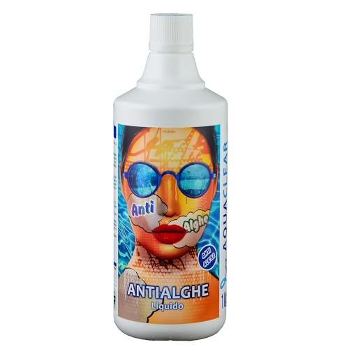 Aquaclear - Antialghe Liquido Azzurrante Crystal Water Preventivo E Curativo 1Kg - 100% Qualità Italiana
