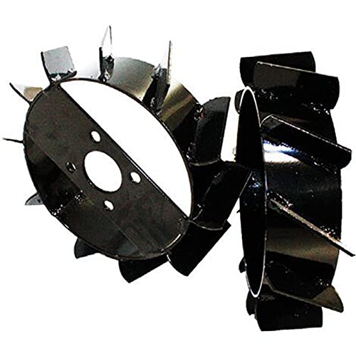 Bricoferr Pt60003 Ruota Metallica 60 Mm (Puntelli Motozappa), Nero., 1 Pezzo
