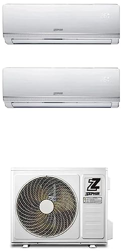 Zduo 9000 + 12000 Wifi - Climatizzatore Dual Split, Inverter, 9+12 Btu, Classe A++/A+