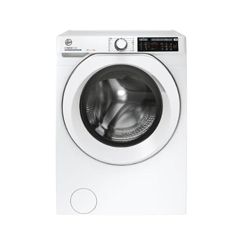 Hoover Hw4 27Amc7/1-S H-Wash 500 Lavatrice Smart 7 Kg, 1200 Giri, Wi-Fi + Bluetooth, Carica Frontale, Funzione Vapore, Motore Inverter, 60X45X85 Cm, B