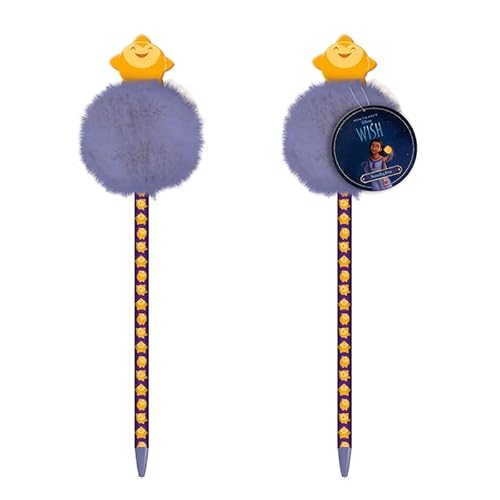 Disney Novelty Pen (Star Pom Pom Design) Penne Per Ragazze E Ragazzi, Penne Per Bambini, Penne Per Donne - Prodotto Ufficiale