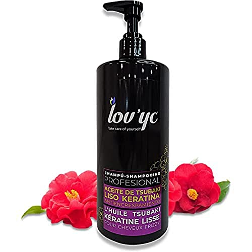 Lovyc Aceite De Tsubaki Liso Keratina Champu Anti-Escrespamiento 750Ml