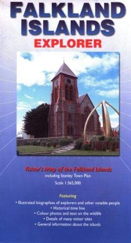 Falkland Islands Explorer: Visitors Map Of The Falklands Islands Including Stanley Town Plan
