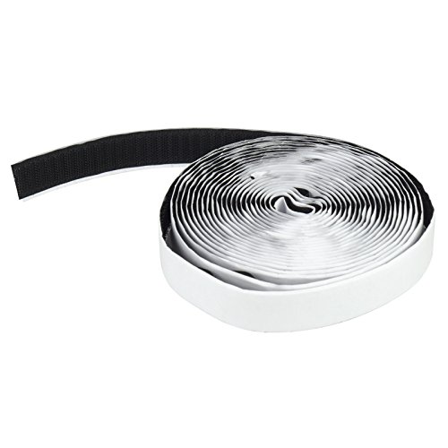 Apalus 6.30M Nastro Con Chiusura A Strappo Per Zanzariere, Tende, Guarnizioni Per Installazione Condizionatori Portatili - Retro Adesivo Largo 20 Mm S