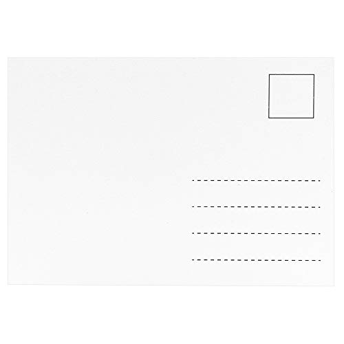 100 Cartoline Blanko, Formato Din A6, 10,5 Cm X 14,8 Cm, Stampabili, Versione Resistente, 300 G/M²
