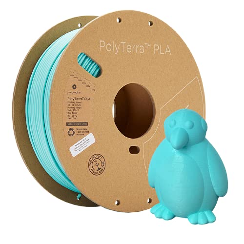 Polymaker 70845 Polyterra Pla Filamento Per Stampante 3D Plastica Pla 2.85 Mm 1000 G Blu-Verde 1 Pz.
