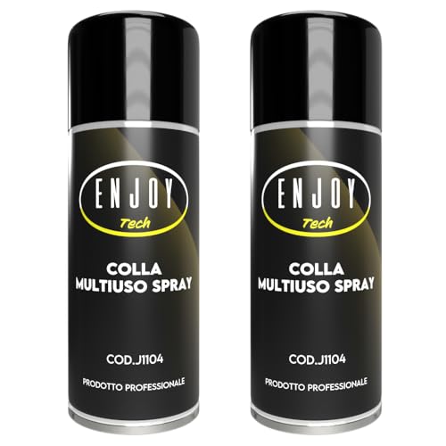 Enjoy Tech Colla Spray Per Tessuti Auto, Colla Spray Extra Forte, Colla Spray Per Stoffa, Colla Spray Per Tappezzeria Auto, Colla Spray Stoffa, Colla