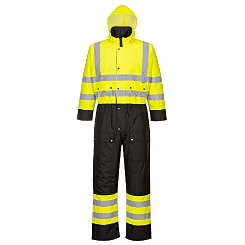 Portwest S485 Tuta Bicolore- Foderata, Giallo/Nero, M