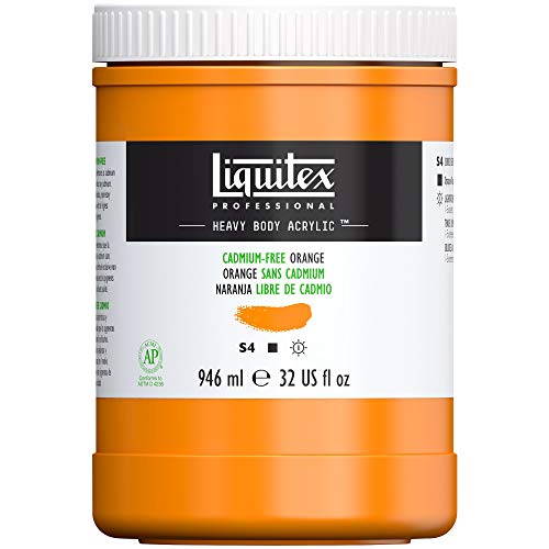 Liquitex Professional Heavy Body Colore Acrilico, Arancione (Cadmium Free Orange), 946 Ml