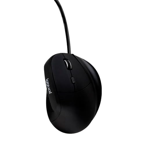 Iggual Ratón Vertical Usb Ergo-V 2400Dpi Negro