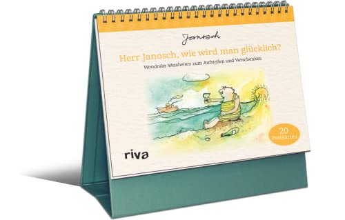 Herr Janosch, Wie Wird Man Glücklich?: Wondraks Weisheiten Zum Aufstellen Und Verschenken - 20 Postkarten. Das Beste Geschenk Für Geburtstag, Weihnach