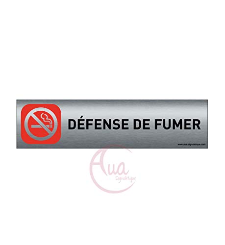 Plaque De Porte Aluminium Brossé Imprimé -Dimensions 200 X 50 Mm - Double Face Adhésif Au Dos - Impression Uv Directement Sur L'Aluminium (Pas De Cont