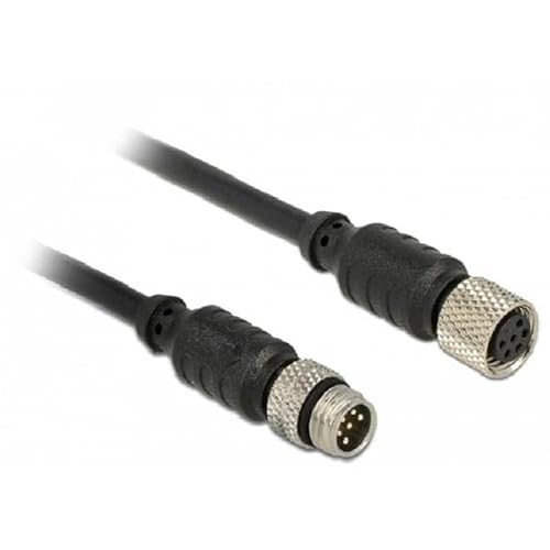 Delock M8 - Cavo Per Sensore/Attuatore, M8, 6 Pin Maschio A 6 Pin, Impermeabile, 2 M