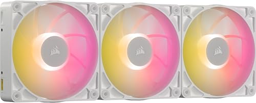 Corsair Icue Link Rx120 Max Rgb 120Mm Pwm Ventaglio Spessos Con Icue Link System Hub – Alta Pressione Statica – Cuscinetto Magnetico A Cupola – Confez