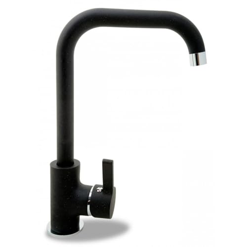 Grifo De Cocina Pyramis Silvio 090923038 Carbã“N Color Negro