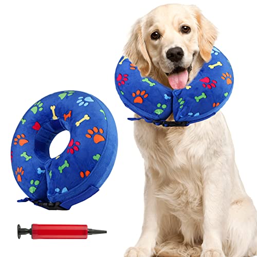 Collare Di Protezione Regolabile, Collare Gonfiabile Per Cani, Collare Protettivo Cane, Morbido Collare Per Cani, Protezione Contro Le Perdite Per Gat