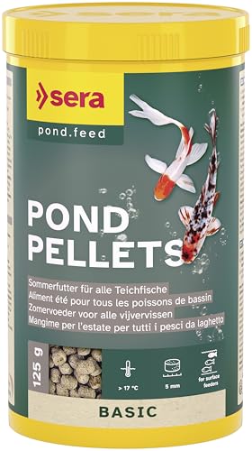 Pond Pellets 1.000 Ml (125 G) | Mangime Estivo Per Tutti I Pesci Del Laghetto | Mangime Per Pesci Rossi