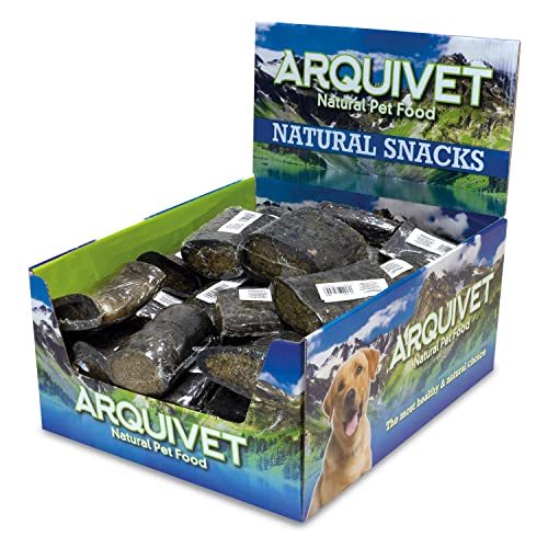 Arquivet Corno Di Bufalo Ripieno Di Fegato Di Bufalo - 8 Cm - Espositore Da 20 Pezzi - 2.000 G - Snack Naturale Per Cani