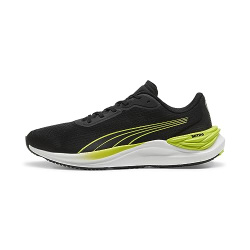Puma Electrify Nitro 3, Road Running Shoe Uomo, Black-Lime Pow, 44 Eu