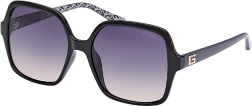 Guess Gu7921-H, Occhiali Da Sole Donna, Nero Lucido (Nero), Taglia Unica