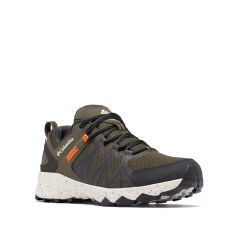Columbia Peakfreak 2 Outdry, Scarpe Da Trekking Basse Uomo, Deep Olive/Desert Sun , 46 Eu