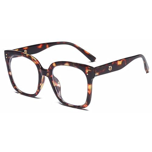 Uilyniu Occhiali Da Lettura, Occhiali Da Lettura Donna, Oversized Frame Anti Luce Blu Occhiali, Retrò Alla Moda Occhiali, Donne E Uomini Retro Lettori