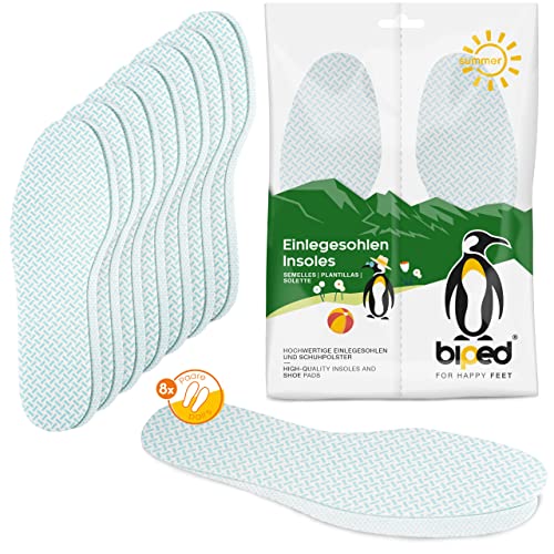 Biped 8 Paia Di Solette Fresche Limone - Solette Inseribili Extra Sottili - Solette Piede Nudo Con Odore Fresco - Inserti Contro L’Odore Dei Piedi Z10