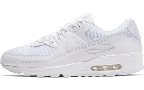 Nike Air Max 90, Scarpe Da Corsa Uomo, White/White/White/Wolf Grey