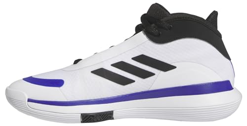 Adidas Bounce Legends Low Trainers, Scarpe Da Basket Unisex-Adulto, Cloud White/Core Black/Lucid Blue, 52 2/3 Eu