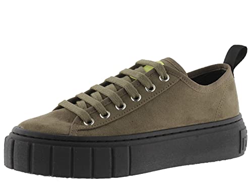 Victoria 1270105-Women Sneaker Abril Pelle Scamosciata Riciclato & Suola Spessa A Collo Basso Donna Militar 36