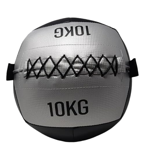 Donatif Palla Medica 10 Kg, Palla Palestra E Home Gym Wall Ball Ecopelle, Slam Ball, Fitness Palla Per Esercizi E Allenamento Funzionale, Home Fitness