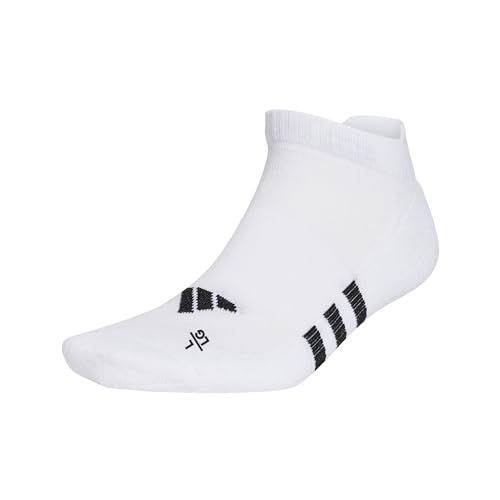 Adidas Unisex - Adulto Performance Cushioned Low Socks 3 Pairs, White / White / White, 40-42