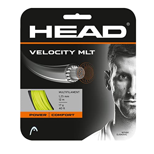 Head Velocity Mlt Set, Corda Tennis Unisex Adulto, Giallo, 1.30 Mm / 16 G