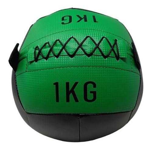 Donatif Palla Medica 1 Kg, Palla Palestra E Home Gym Wall Ball Ecopelle, Slam Ball, Fitness Palla Per Esercizi E Allenamento Funzionale, Home Fitness