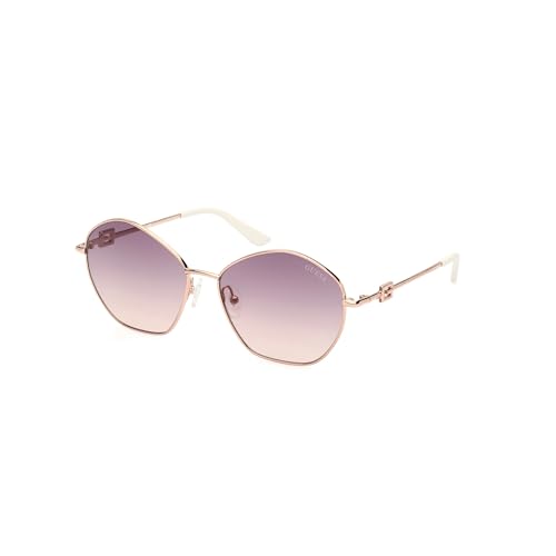 Guess Gu7907, Occhiali Da Sole Donna, Oro Rosa Brillante (Rosa), Taglia Unica