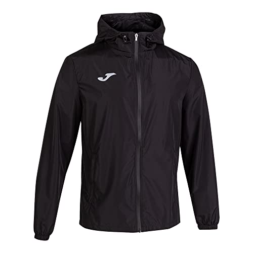 Joma 102235.100.L Giacca Impermeabile, Elite Viii, Nero, L