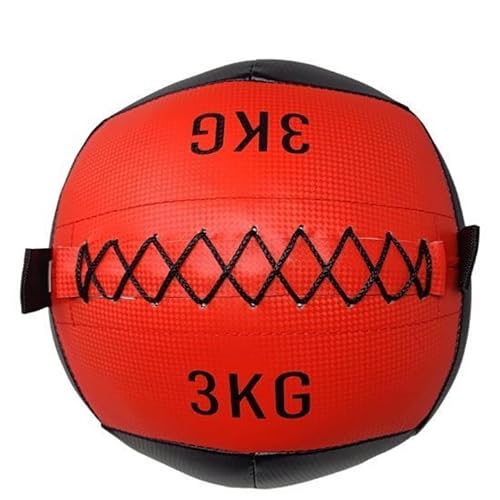 Donatif Palla Medica 3 Kg, Palla Palestra E Home Gym Wall Ball Ecopelle, Slam Ball, Fitness Palla Per Esercizi E Allenamento Funzionale, Home Fitness