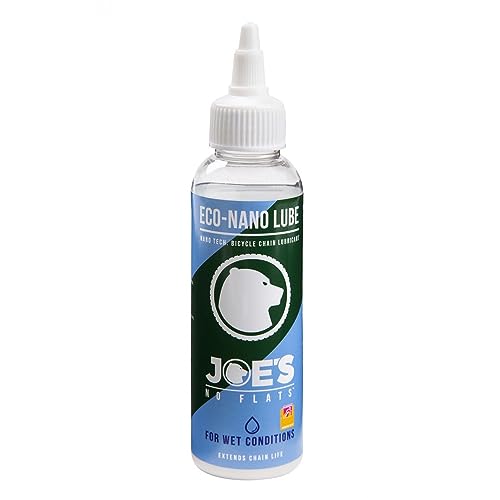 Joes-No-Flats 7290101186144, "Eco Nano Lube Lubricant 60Ml With Ptfe For Wet Chains Unisex Adulto, Nero, Unica