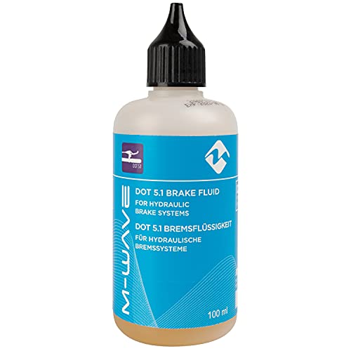 M-Wave Brake Fluid, Dot 5.1, For Hydraulic Brake Systems For Bicycles, 100 Ml Screw Cap Bottle
