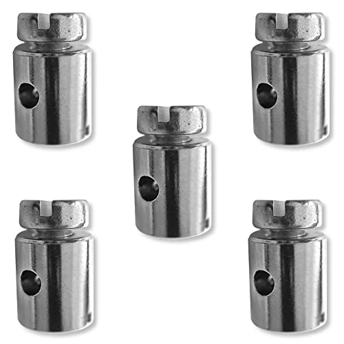Cyclingcolors, Morsetto Per Cavi. Unisex Adulto, Argento, 8X9Mm