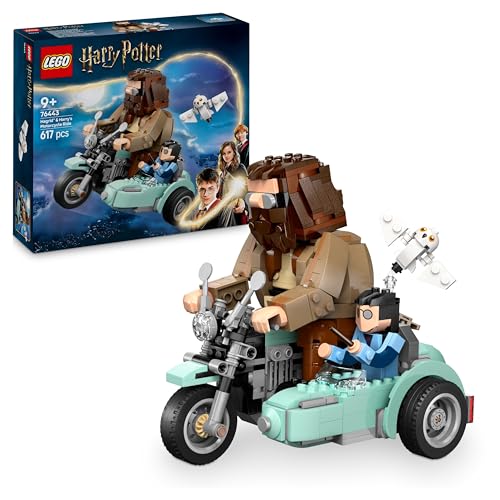 Lego Harry Potter Giro Sul Sidecar Di Hagrid E Harry, Moto Giocattolo In Mattoncini Con Sidecar E Personaggio Di Edvige, Regalo Di Compleanno Per Bamb