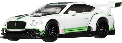 Hot Wheels Bentley Continental Gt3 2018, Veicolo Car Culture Circuit Legends Da Collezione, Macchinina Hot Wheels Die-Cast, Giocattolo Per Bambini 3+