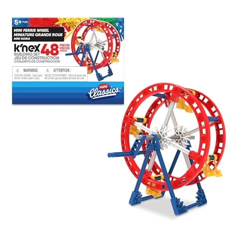 K'Nex Set Da Costruzione Mini Ruota Panoramica, 48 Pezzi Per Divertimento In Movimento, Arredo Da Scrivania, Modello Per Costruzioni E Giocattolo Di I