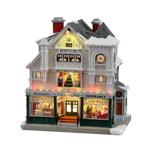 Lemax- Norman Rockwell Lighted Buildings: Antique & Gift Shop, Multicolore, 15806-Uk