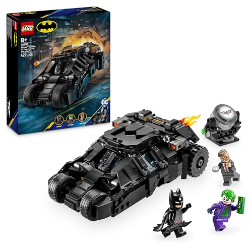Lego Dc Tumbler Di Batman Contro Two-Face E The Joker - Macchina Batmobile Giocattolo Da Costruire Con 3 Minifigure, Giochi Da Supereroi Per Bambini E