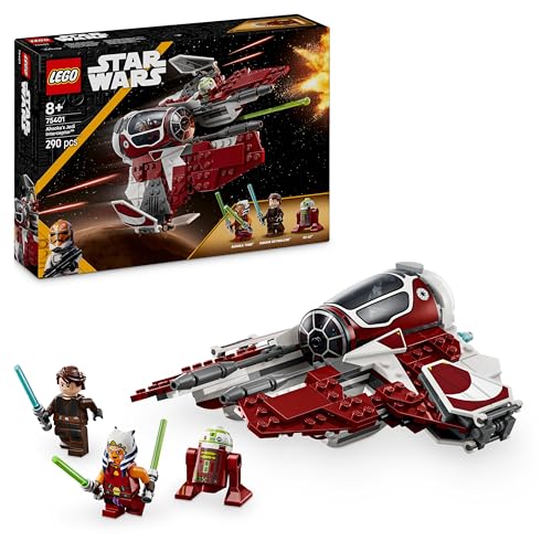 Lego Star Wars 75401 Jedi Interceptor Di Ahsoka Con Minifigure Di Anakin Skywalker Con Spade Laser E Droide R7-A7, Starfighter Giocattolo Per Bambini
